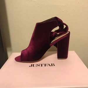JustFab Burgundy booties